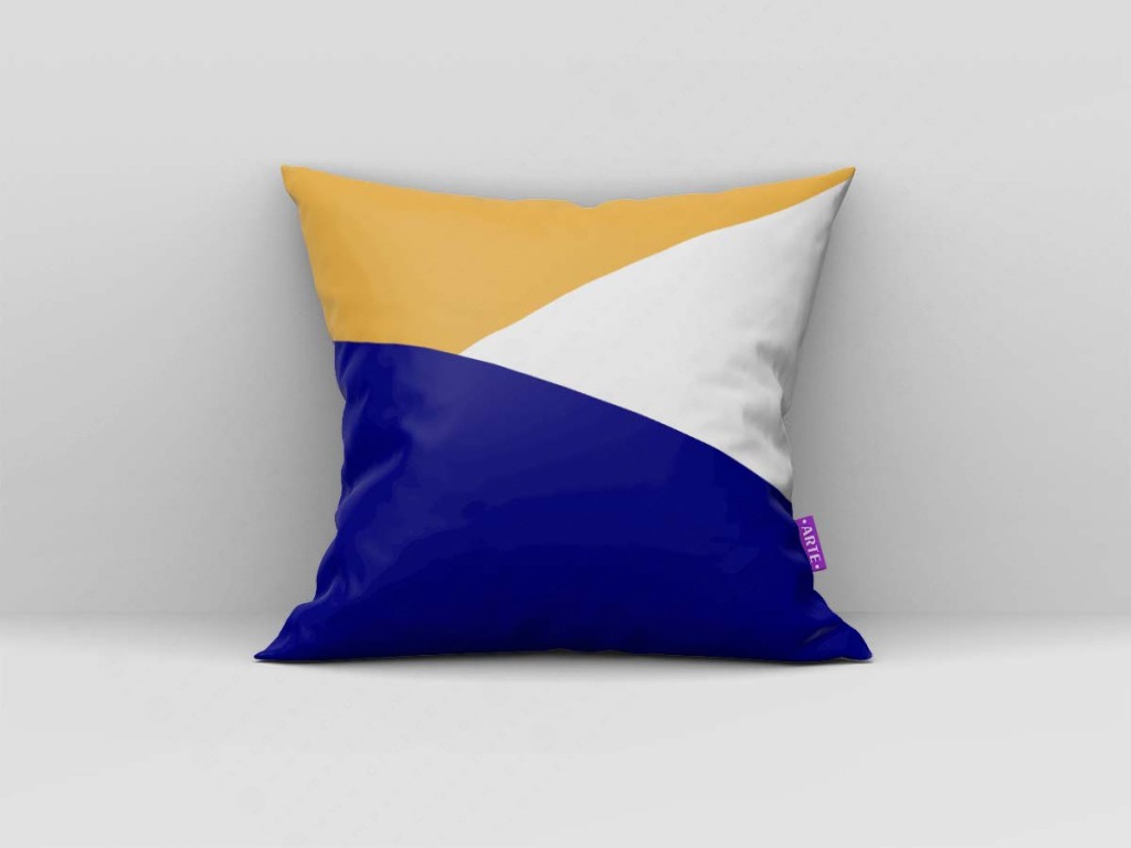 ARTE PARA ALMOFADA - KIT AZUL AMARELO TRIÂNGULOS-4369