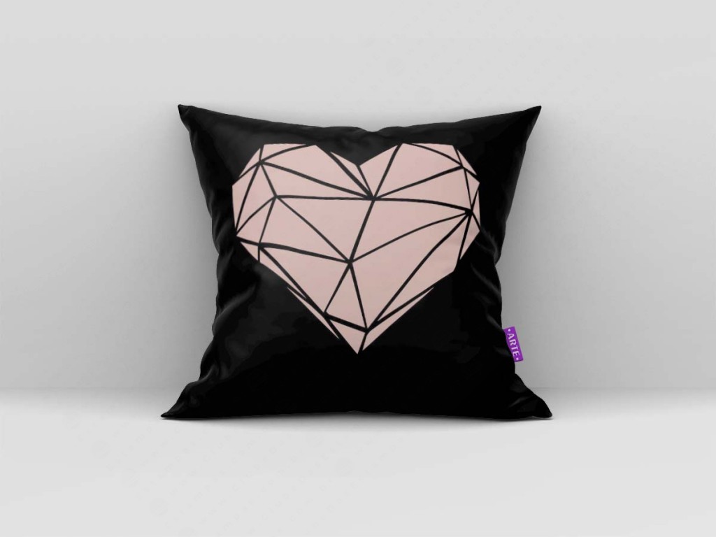 ARTE PARA ALMOFADA - KIT LOVE GEOMÉTRICAS BEGE E PRETO-4679