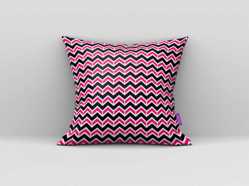 ARTE PARA ALMOFADA DE ZIG ZAG - KIT ROSA BRANCO PRETO PAPEL MÁGICO-5454