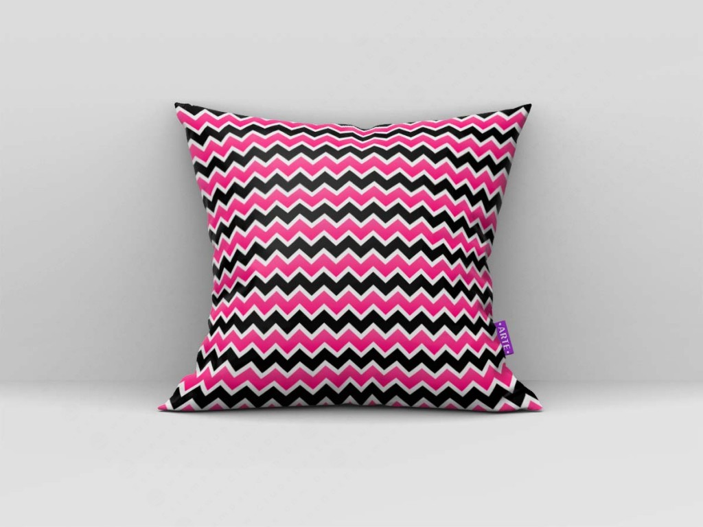 ARTE PARA ALMOFADA DE ZIG ZAG - KIT ROSA BRANCO PRETO PAPEL MÁGICO-5458