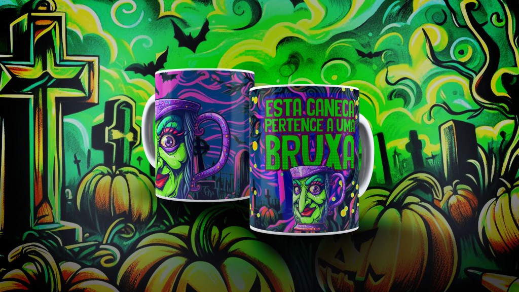 ARTE PARA CANECA - ESTA CANECA PERTENCE A UMA BRUXA-5575