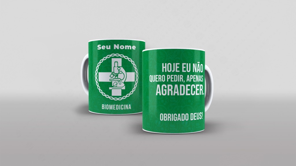 Arte BioMedicina com nome e frase hoje eu nao quero pedir apenas agradecer obrigado deus pa-6213