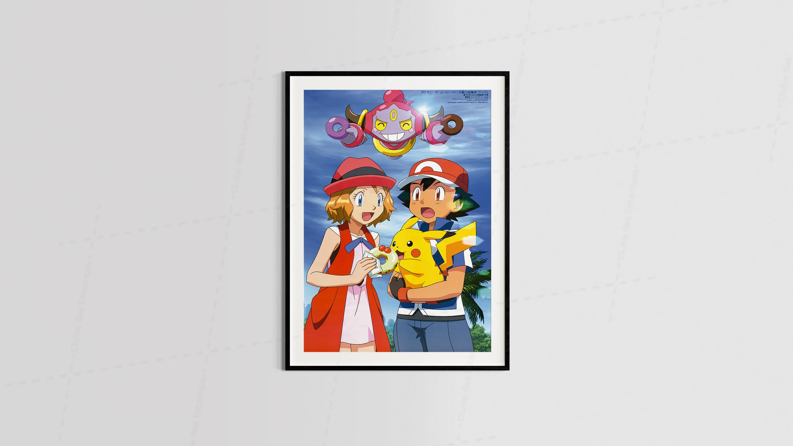 Arte pokemon 7 series animes filmes desenho animado para quadro e placas-6400