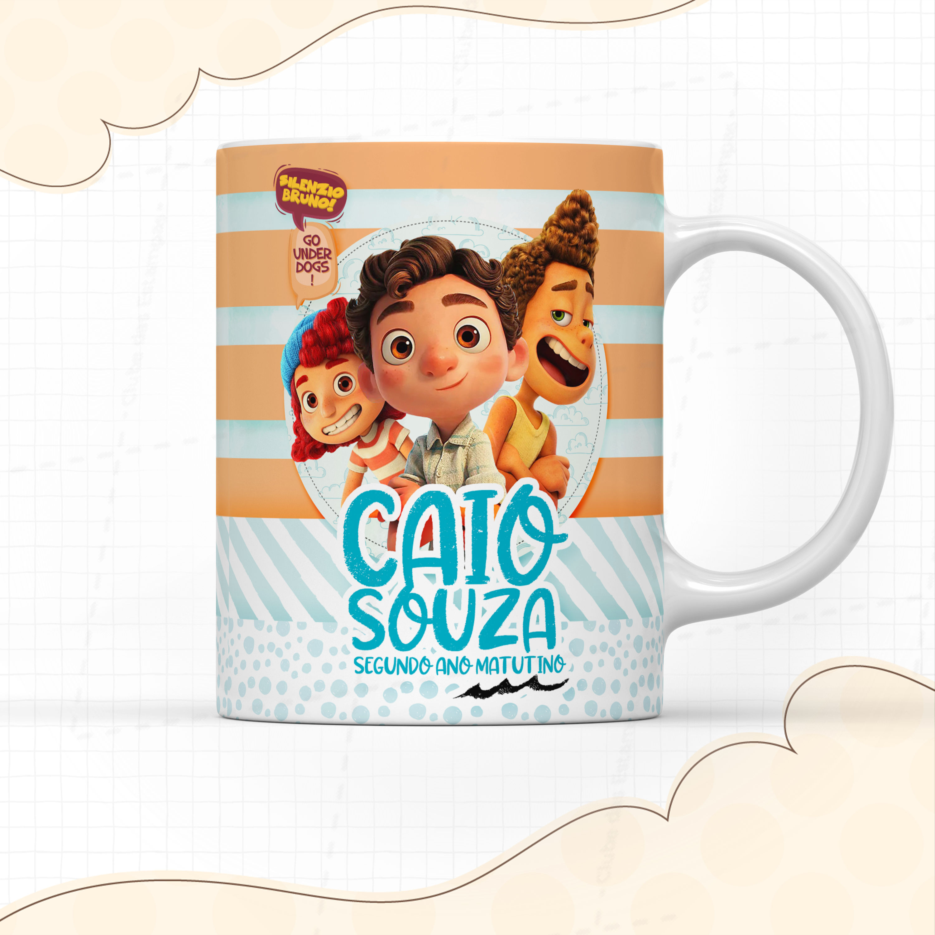 Arte para caneca Luca com nome-7957