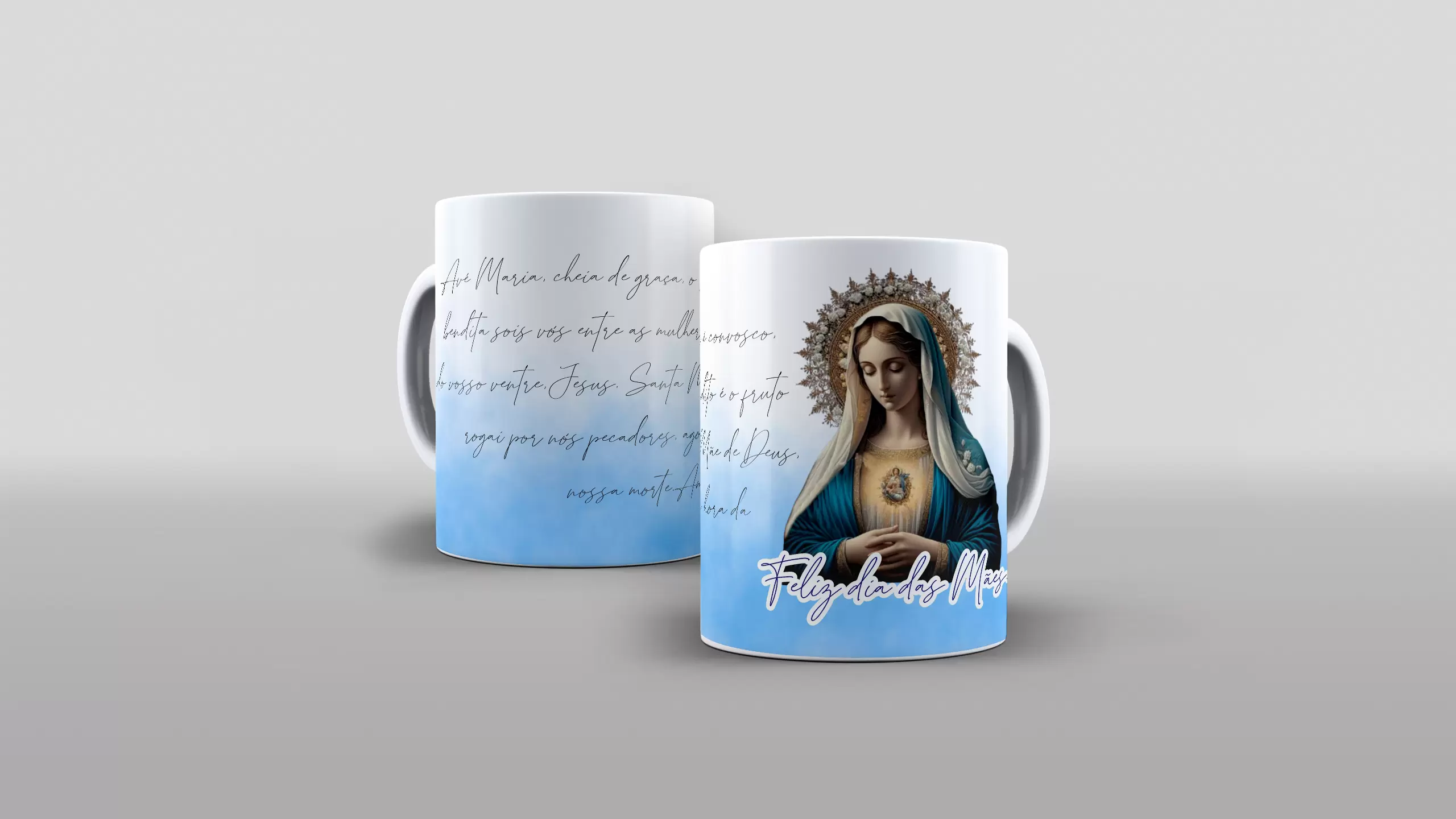 Arte para caneca - Oração Ave Maria