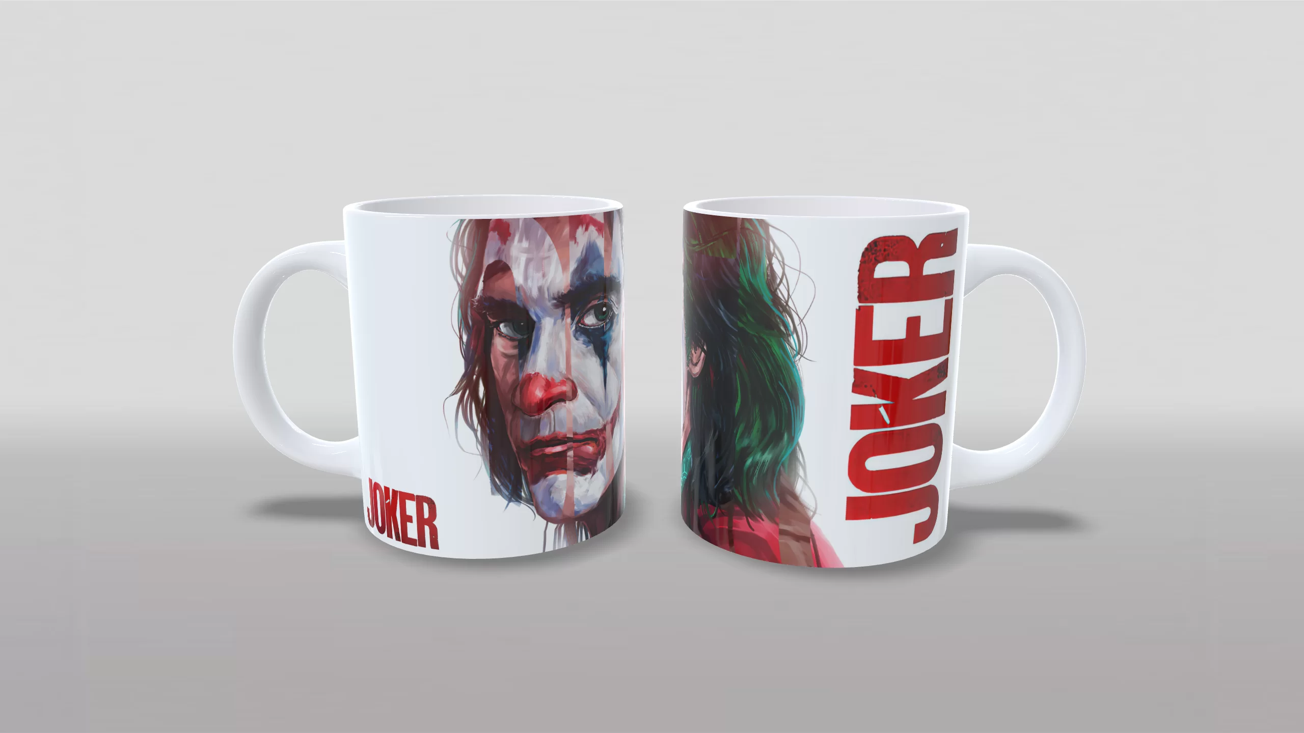 Arte Caneca Coringa Joker Rosto